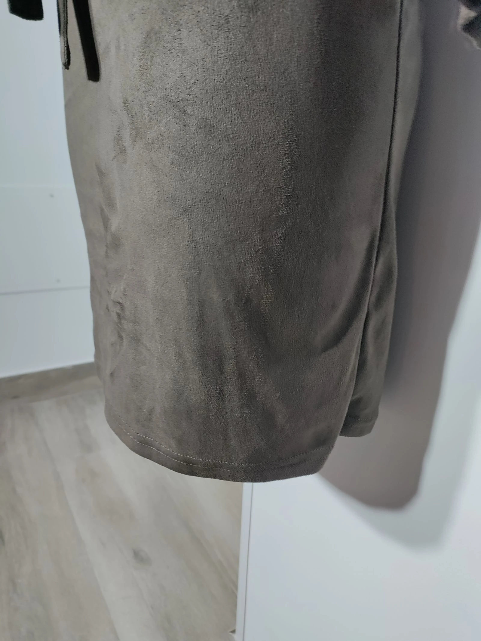 Boho safari-stijl bruin suède hemdjurk met riem – Past op maat L (zie afmetingen) – photo 8